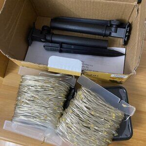 Solar Fairy String Lights | Warm White | 120 LED Each | 2 Pack Silver Wire